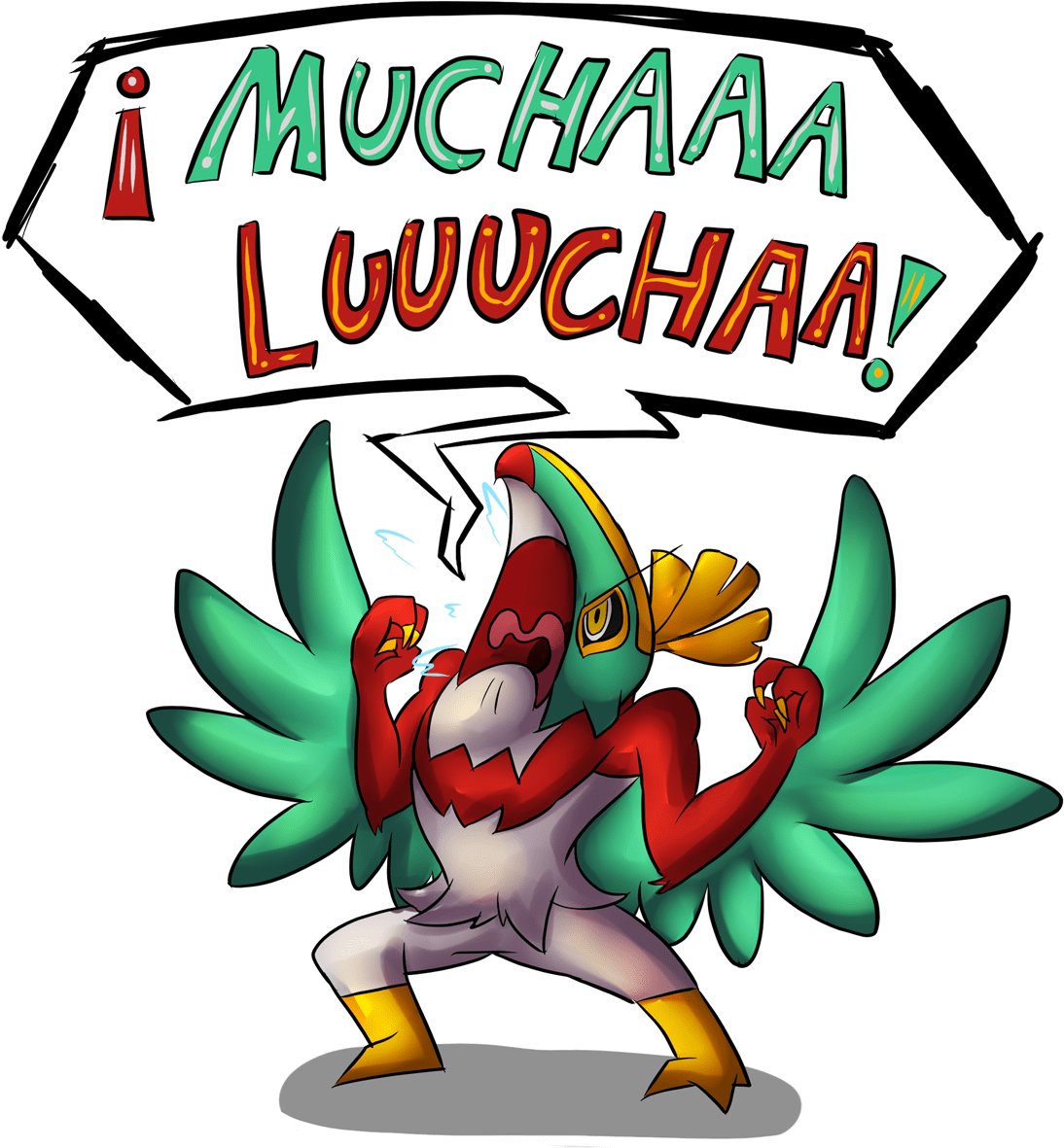 Anbrpmy - Mucha Hawlucha Clipart (584x600), Png Download