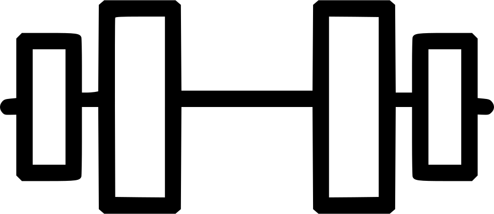Weights Svg Metal - Portable Network Graphics Clipart (980x426), Png Download