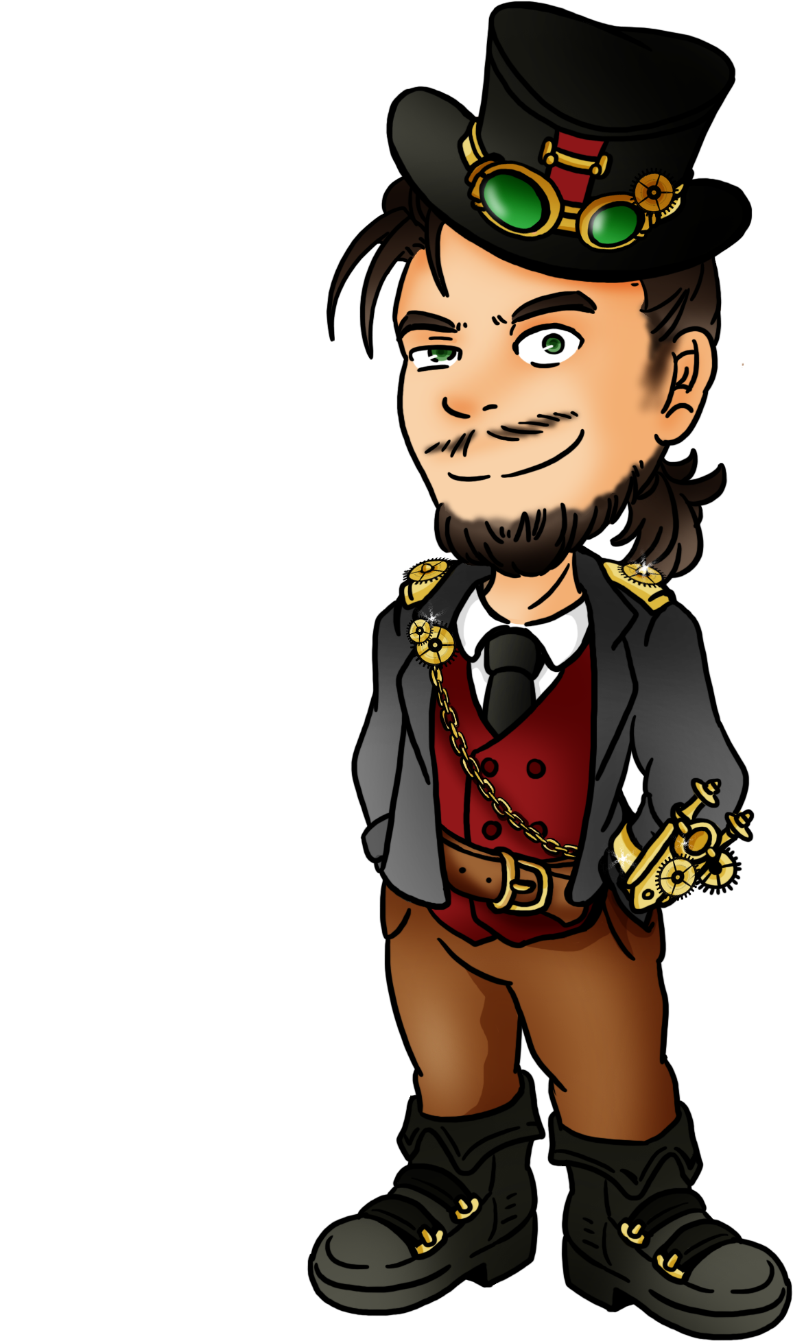 And Mad-scientist In Training - Top Clipart (1500x2100), Png Download