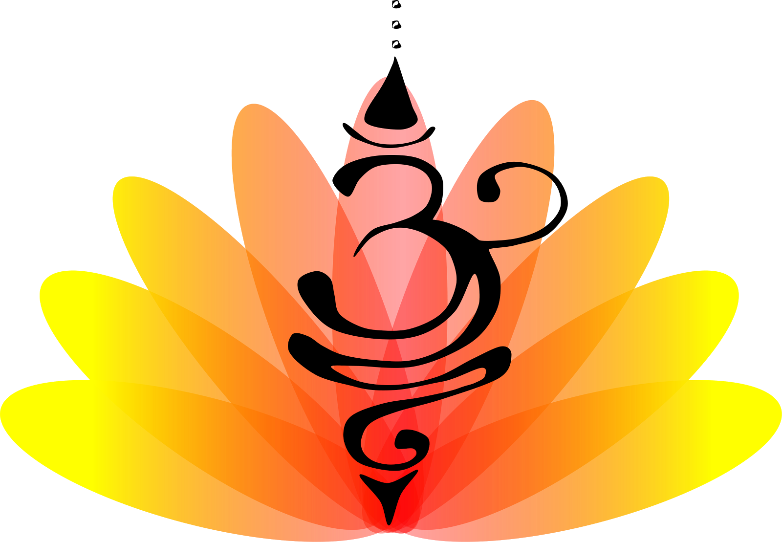 Aum Lotus Clipart - Clip Art - Png Download (1600x1109), Png Download