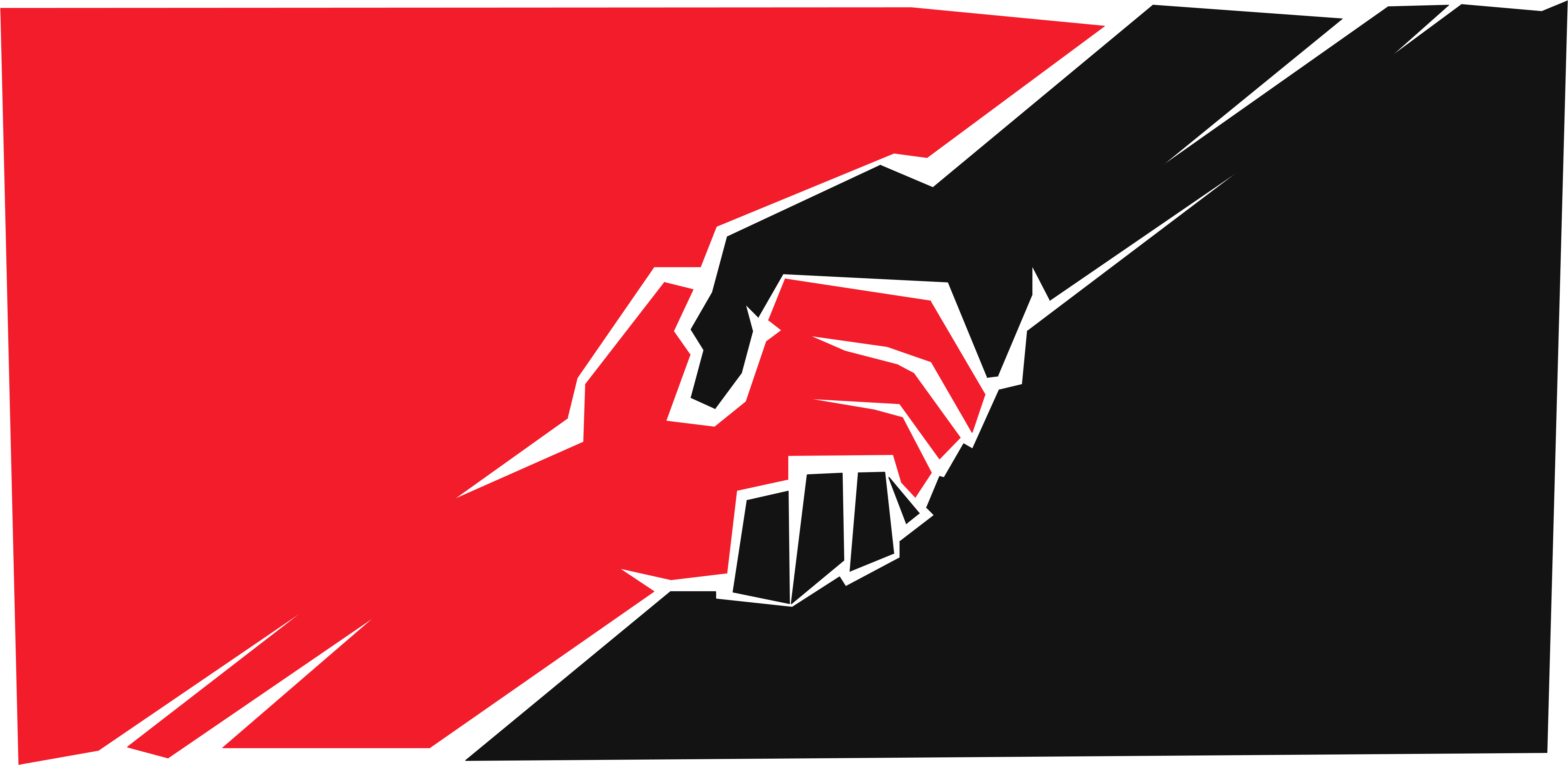 Anarcho-syndicalism - Anarcho Syndicalism Anarchist Flag Clipart (5016x2508), Png Download