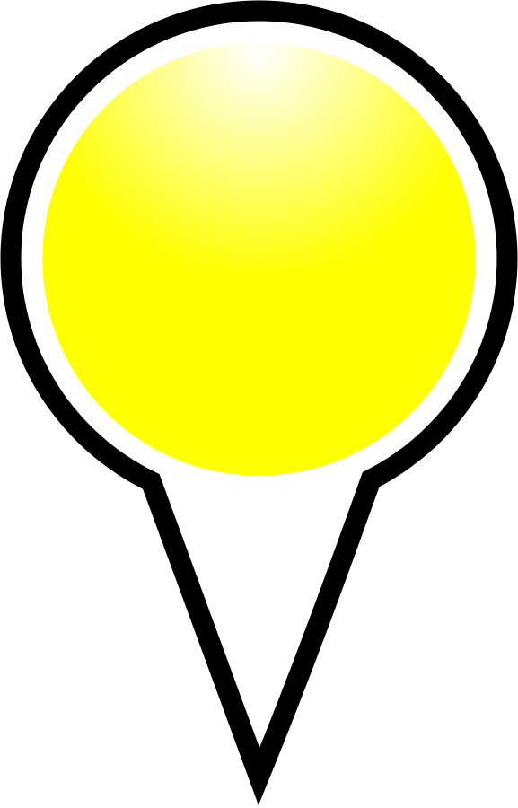 Squat Marker Yellow Clipart (577x900), Png Download