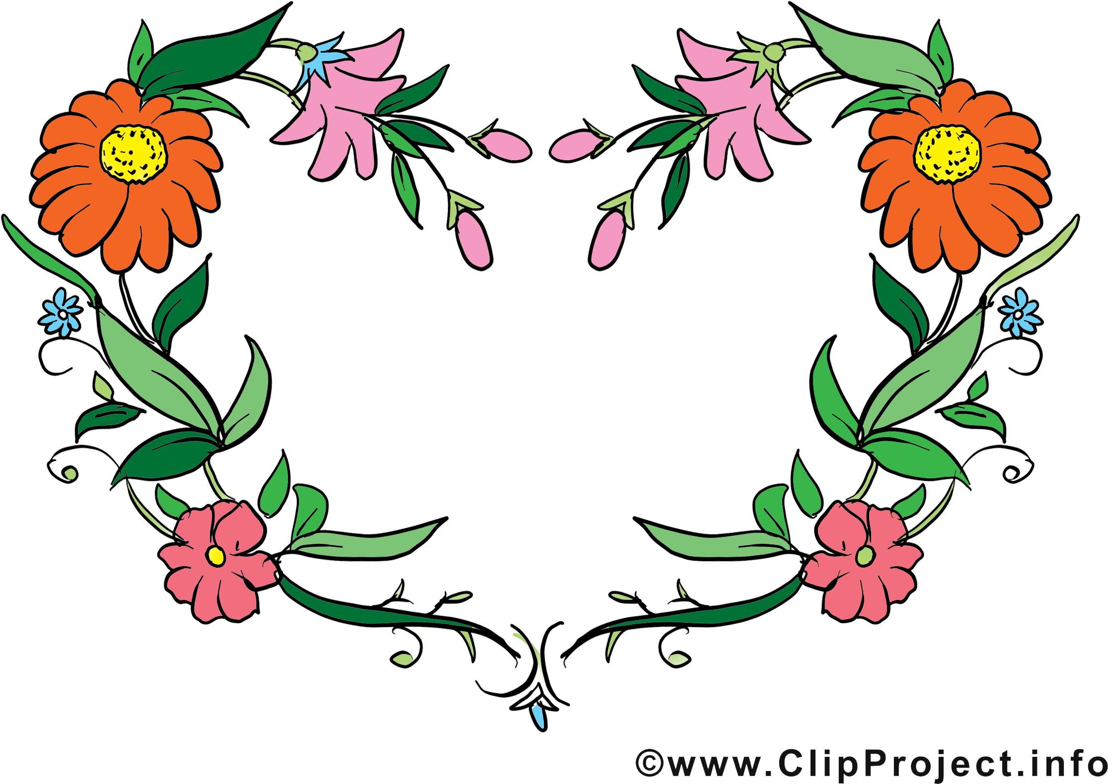 Fleurs Dessin Gratuit Cadre Image Clipart (2300x1725), Png Download