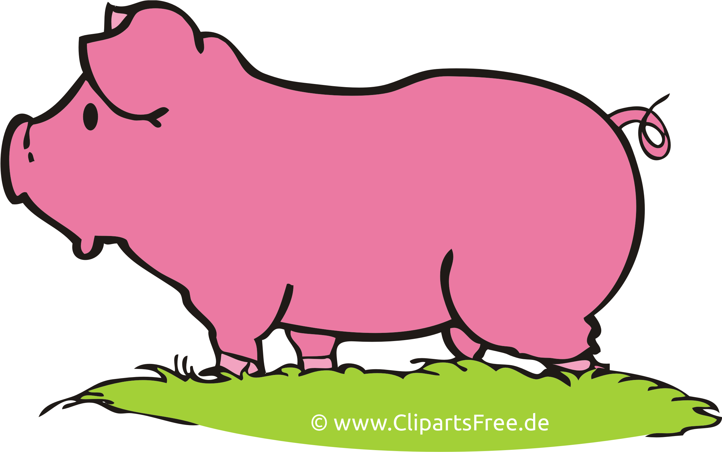 Images Gratuites Cochons Ferme Clipart - Clipart Schwein - Png Download (2494x1701), Png Download
