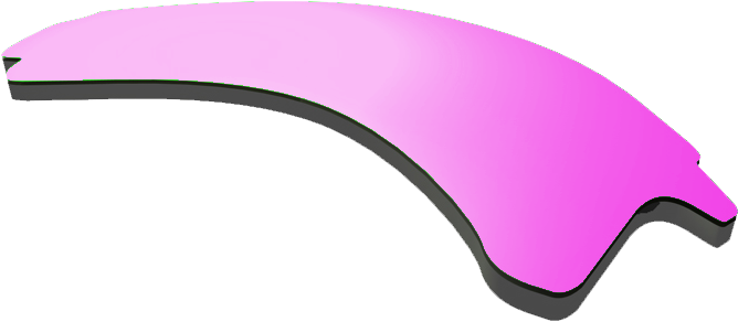 Rosa Specchio Clipart (861x464), Png Download