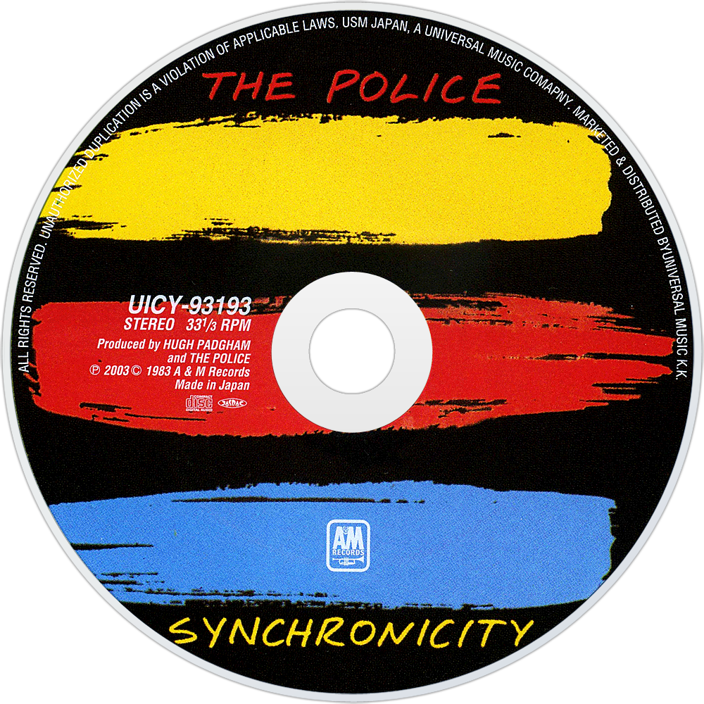 The Police Synchronicity Cd Disc Image - Every Breath You Take S/s Piano Vocal Guitar Clipart (1000x1000), Png Download