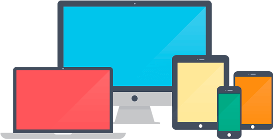 Come Creare 1 Sito Internet Gratis - Responsive Web Design Flat Clipart (889x500), Png Download