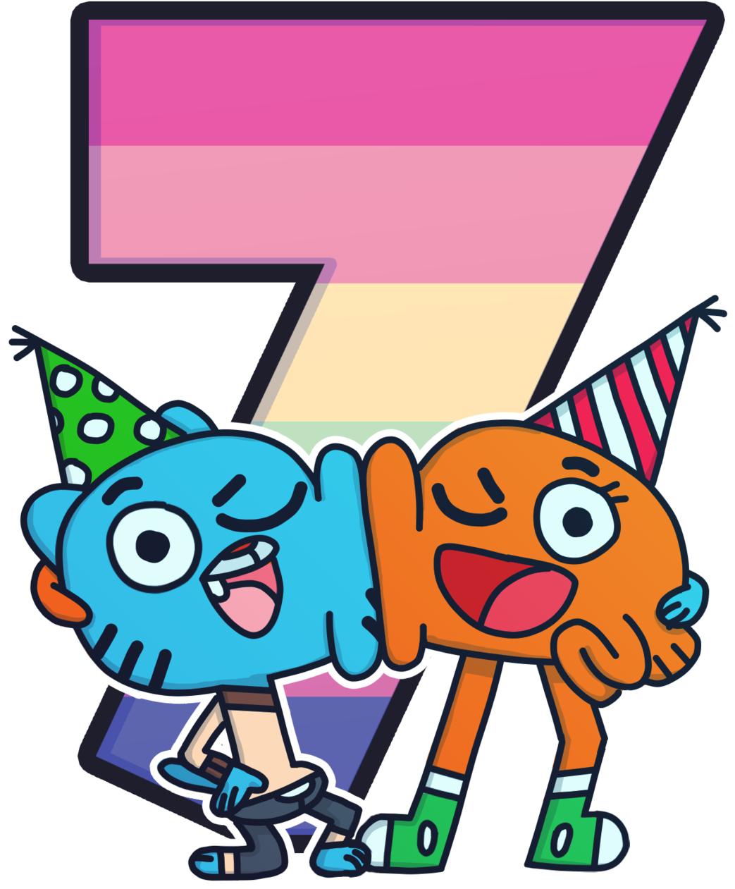 “happy Birthday Gumball ” - Gumball Happy Birthday Clipart (1280x1280), Png Download