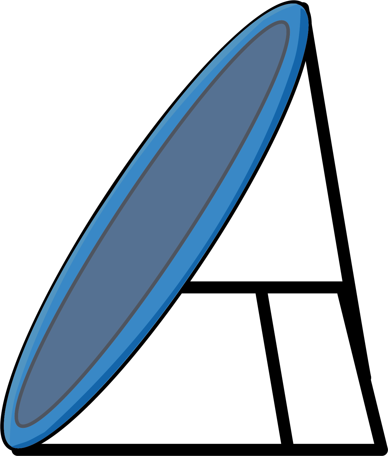 Angled Trampoline Clipart (1351x1624), Png Download