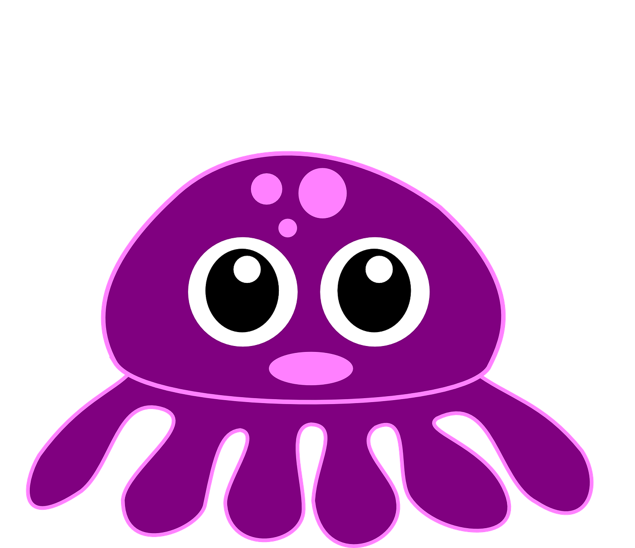 Octopus Clipart Student - Cartoon Octopus - Png Download (834x720), Png Download