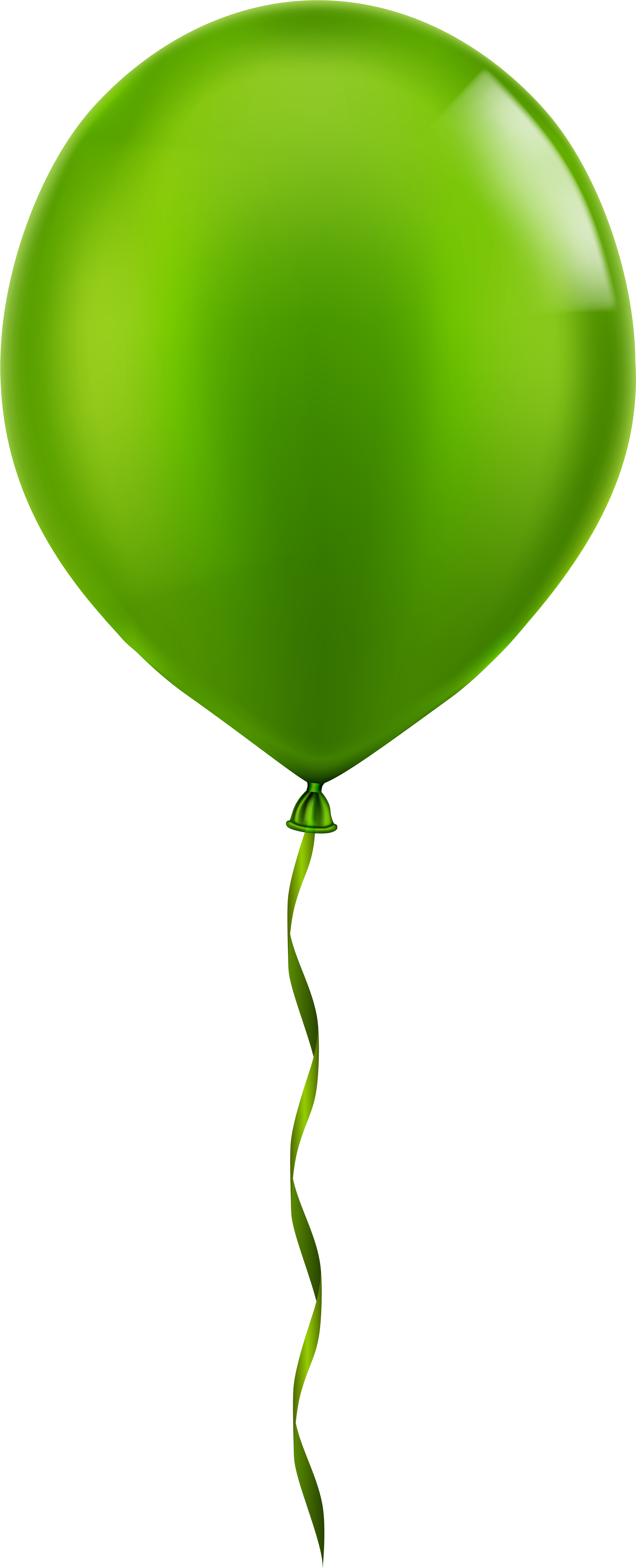 Green Balloon Clipart - Png Download (3402x8000), Png Download