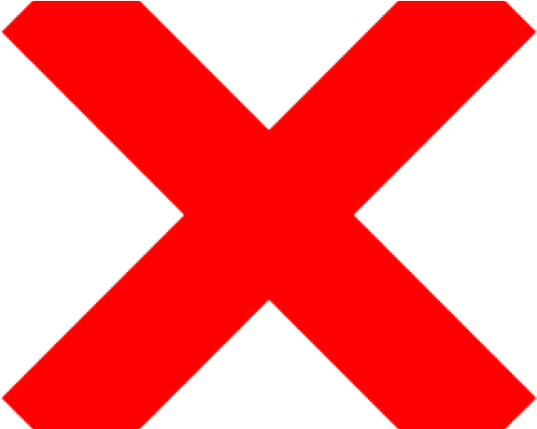 Red Cross Clipart High Resolution - X Clipart - Png Download (640x480), Png Download