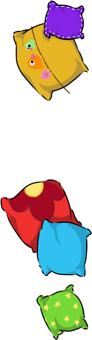 Free Clipart Cartoony Pillow You Can Use These Creative - Png Download (750x1334), Png Download