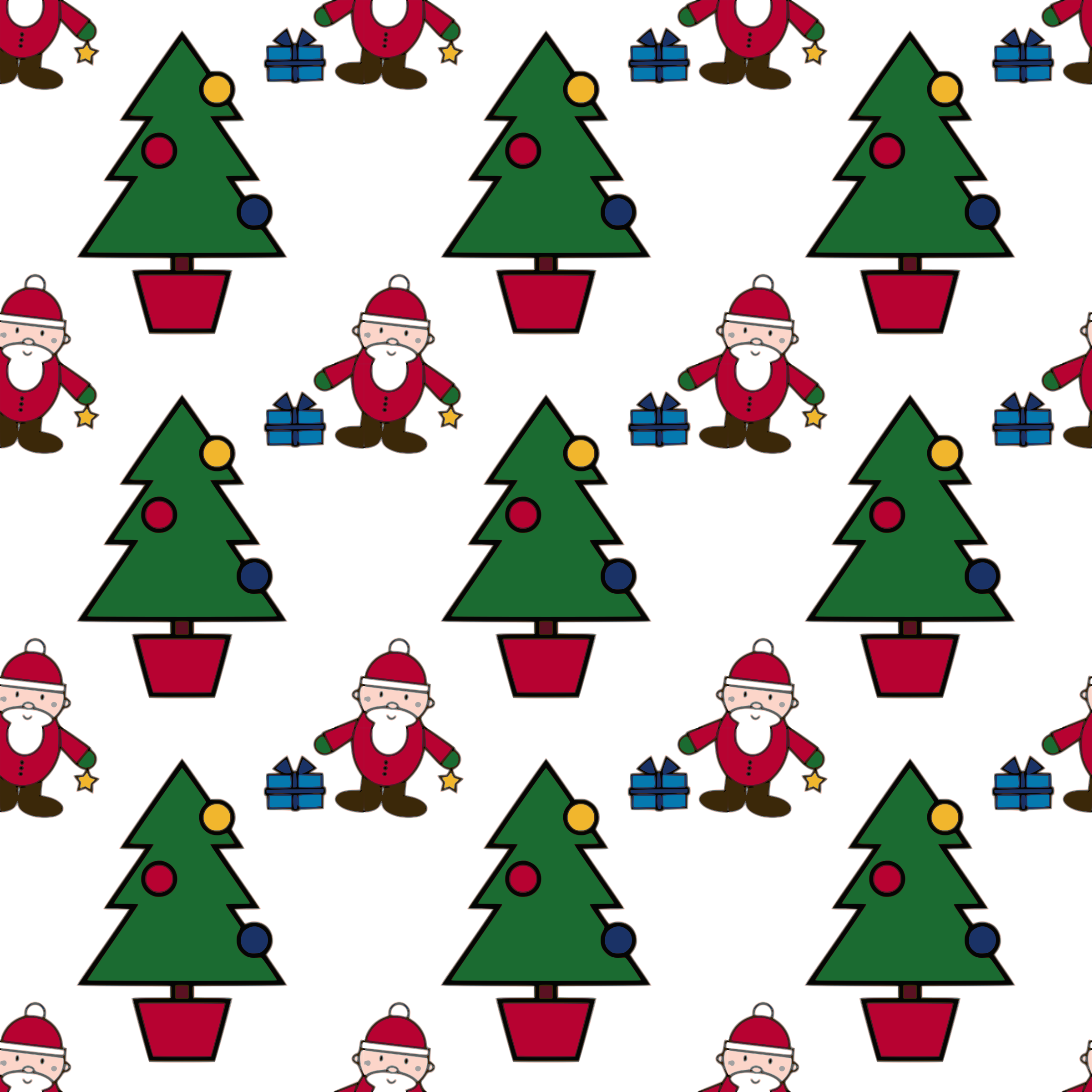 Clipart Scene Seamless Big - Clip Art Christmas - Png Download (2400x2400), Png Download
