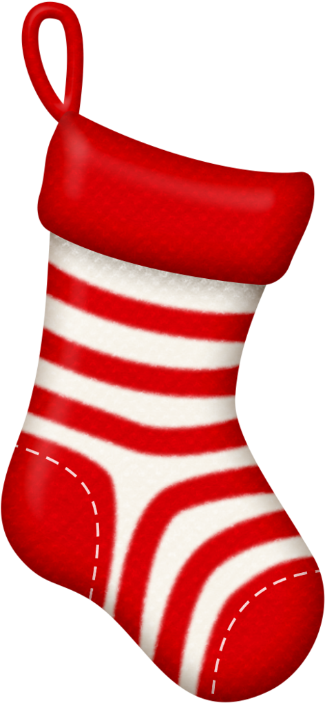 Dear Santa Christmas Stockings, Christmas Hats, Dear - Folk Art Christmas Clipart Stockings - Png Download (539x1024), Png Download