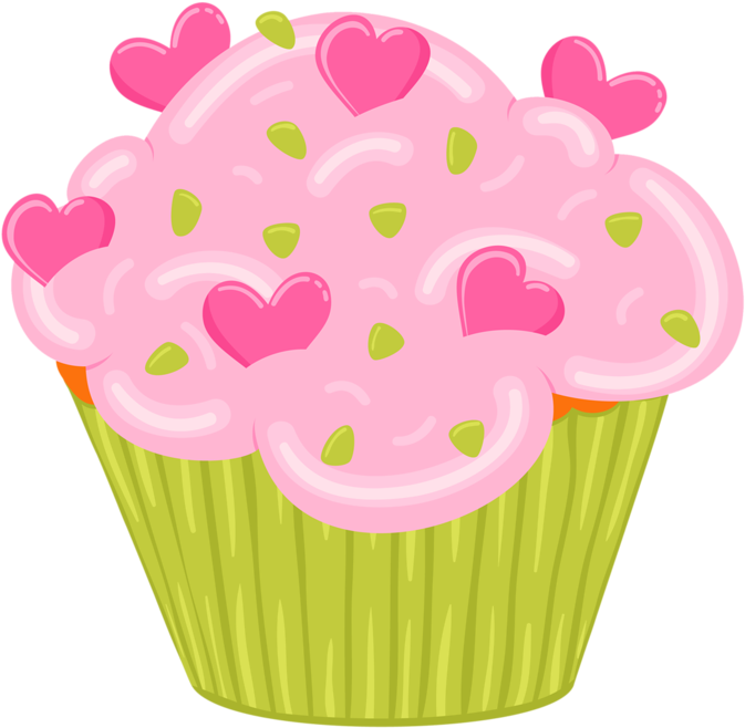 Clipart Cupcake December - Wandtattoo - Wandsticker 621070 Wandtattoo I Love Cupcakes - Png Download (800x794), Png Download