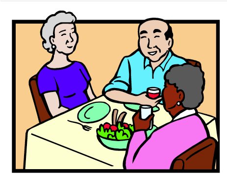 December Seniors Drop-in - Luncheon Club Clip Art - Png Download (894x359), Png Download