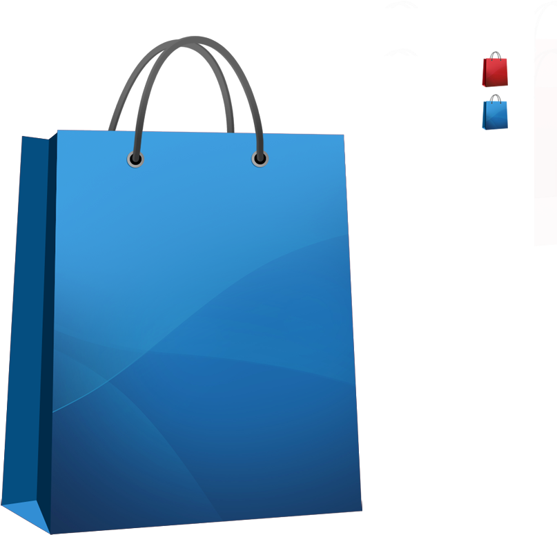 Svg Black And White Bags Clipart Blue Bag - Shopping Bag Hd - Png Download (1200x800), Png Download