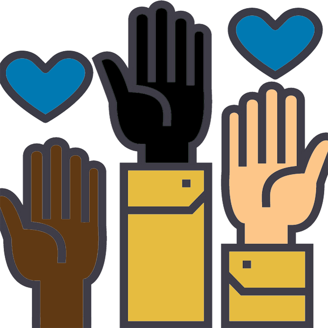 Contribute - Volunteer Icon Clipart (1100x1100), Png Download