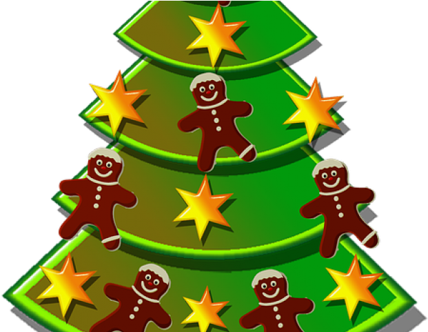Gingerbread Clipart Christmas Tree - Χριστουγεννιατικα Clipart - Png Download (640x480), Png Download