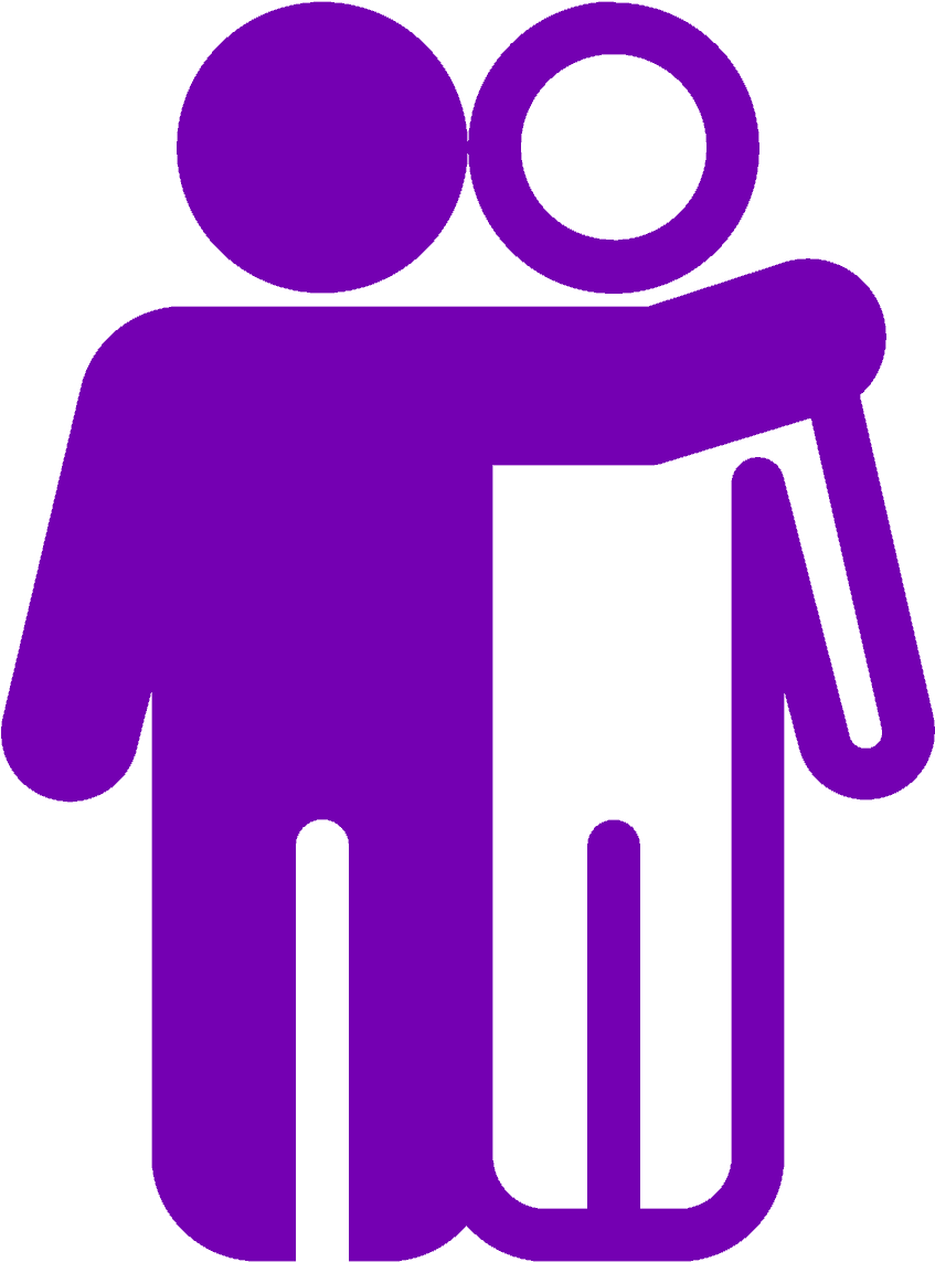 Friends With Arm On Shoulder Clipart (1200x1200), Png Download
