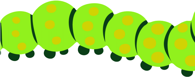 Inchworm Clipart Butterfly Caterpillar - Caterpillar Transparent - Png Download (640x480), Png Download