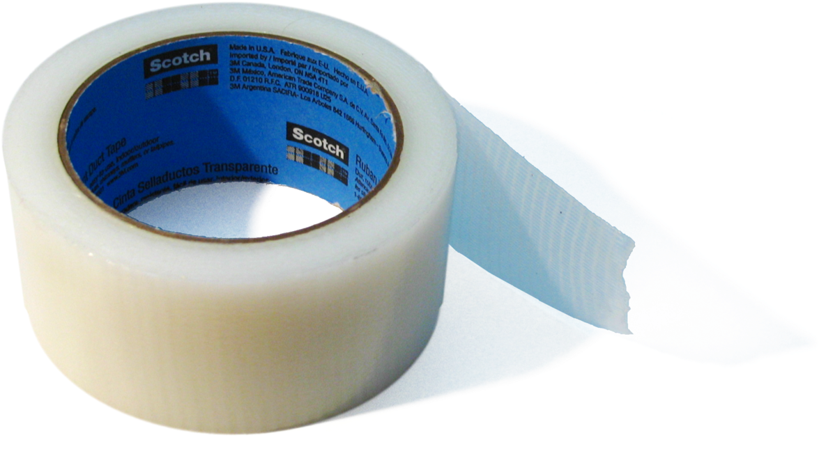 Blue Transparent Tape - Tape Roll Png Clipart (1280x683), Png Download