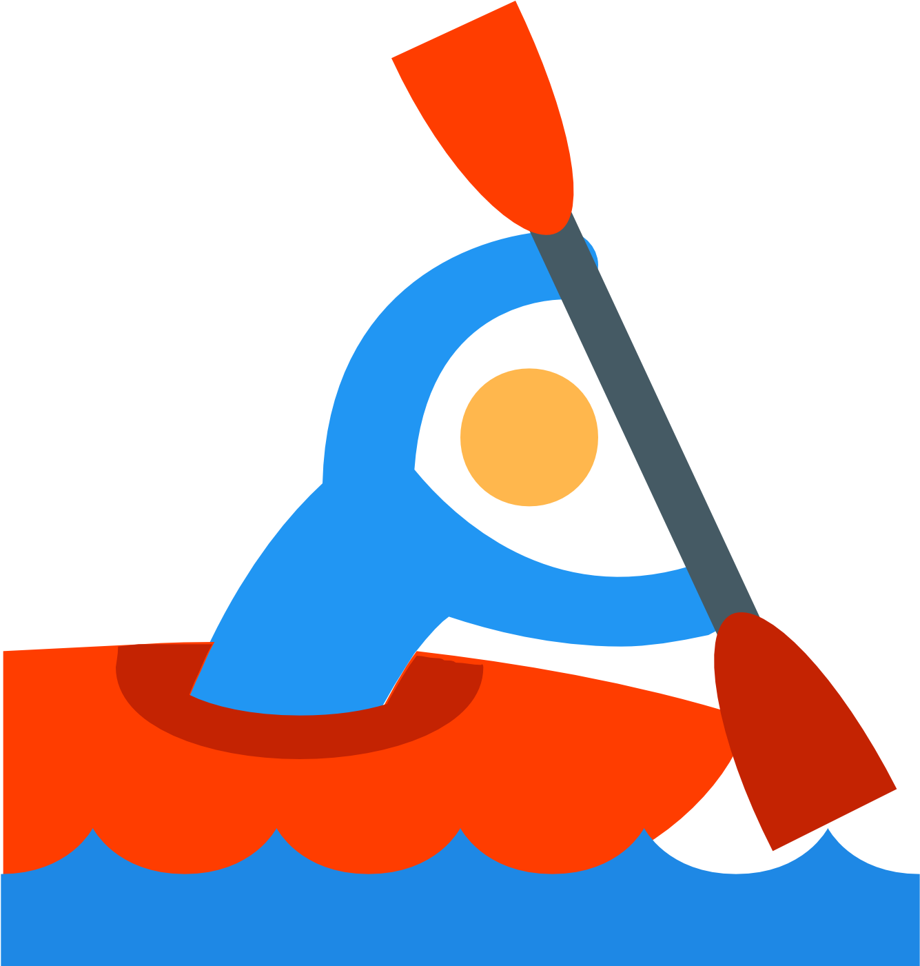 Canoe Slalom Canoeing And Kayaking Clip Art - Png Download (1600x1600), Png Download