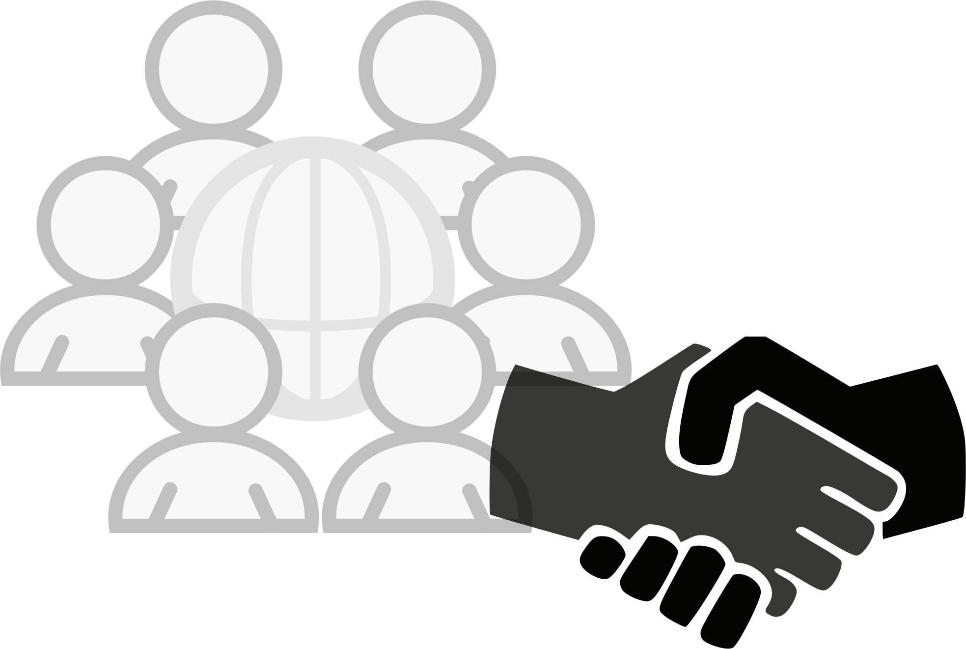 Big Image - Clipart Handshake - Png Download (1967x1321), Png Download