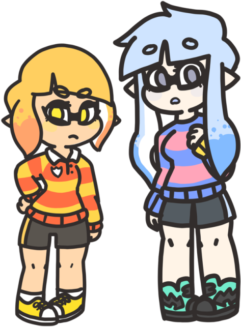 My Art Splatoon 2 Oc Mango Snowball - Cartoon Clipart (500x666), Png Download