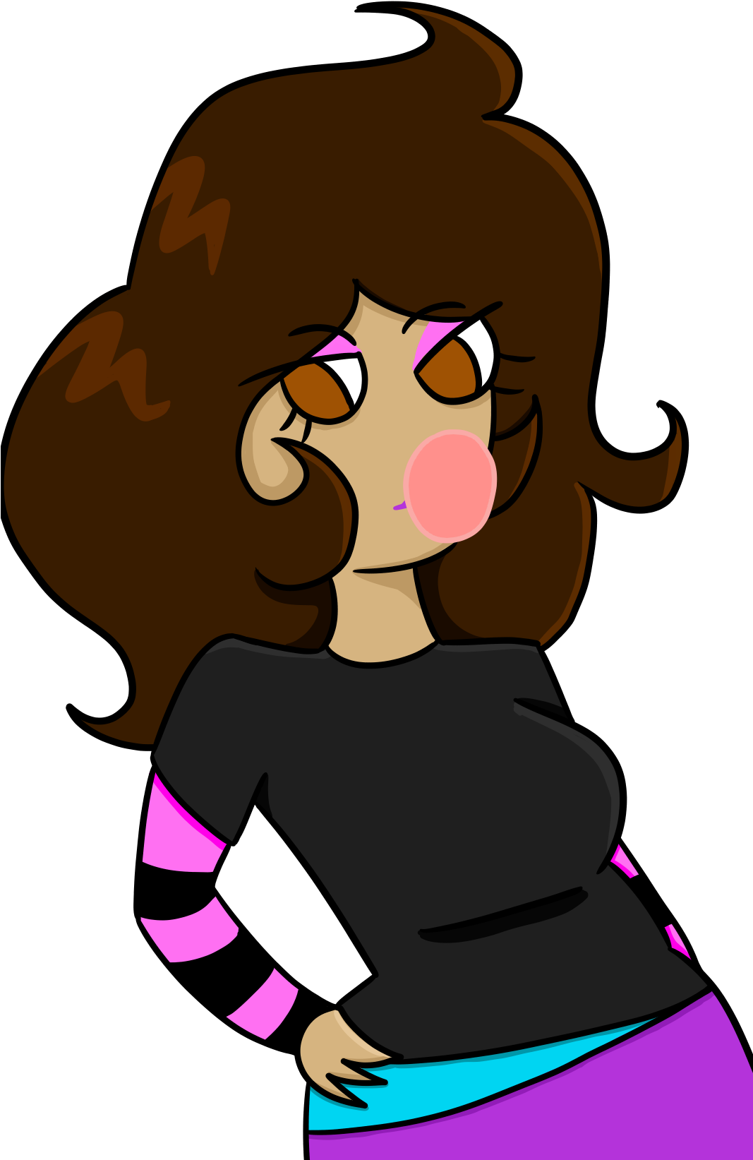 Bubblegum Bitch - Cartoon Clipart (1066x1652), Png Download