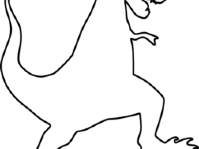 Tail Clipart T Rex - Silhouette - Png Download (640x480), Png Download