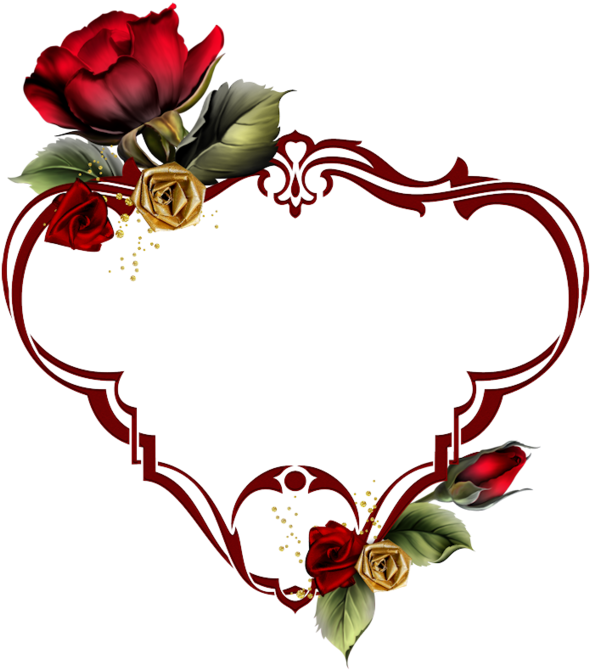 Heart, Tube, Png Tube, Clip Art, Templates, Frame, - Art Transparent Png (600x679), Png Download