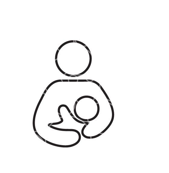 A7-mothers Day,baby - Line Art Clipart (572x571), Png Download