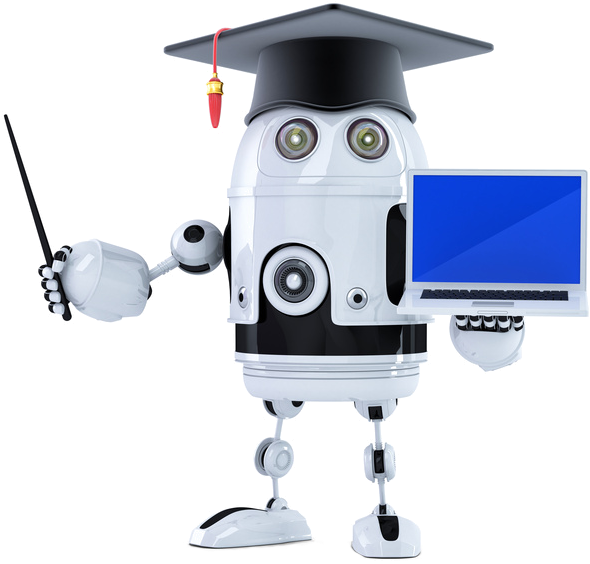Compertus Edu Platform Teaching Robot Clipart Full Size Clipart