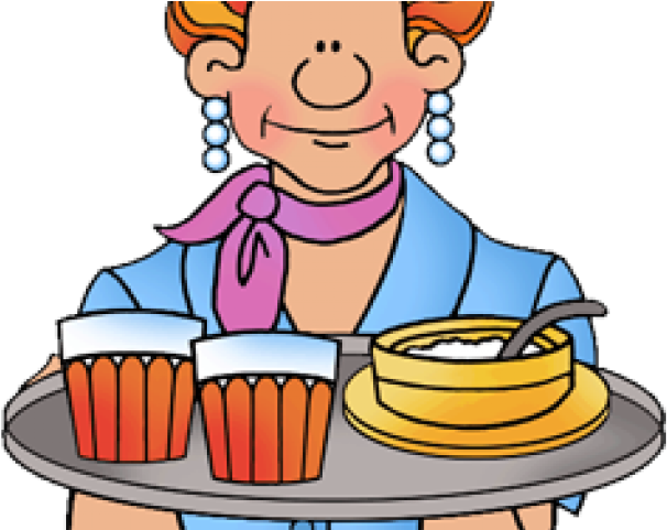 Burger Clipart Waiter - Clip Art - Png Download (640x480), Png Download
