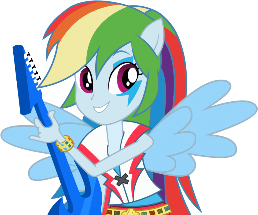 Free Png Download Rainbow Dash Equestria Girl Rainbow - Rainbow Dash Eg Rainbow Rocks Clipart (850x709), Png Download