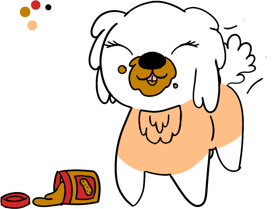 This Is My Shih Tzu/pekingese Dog Sweet Pea Artwork - Cartoon Clipart (1275x978), Png Download
