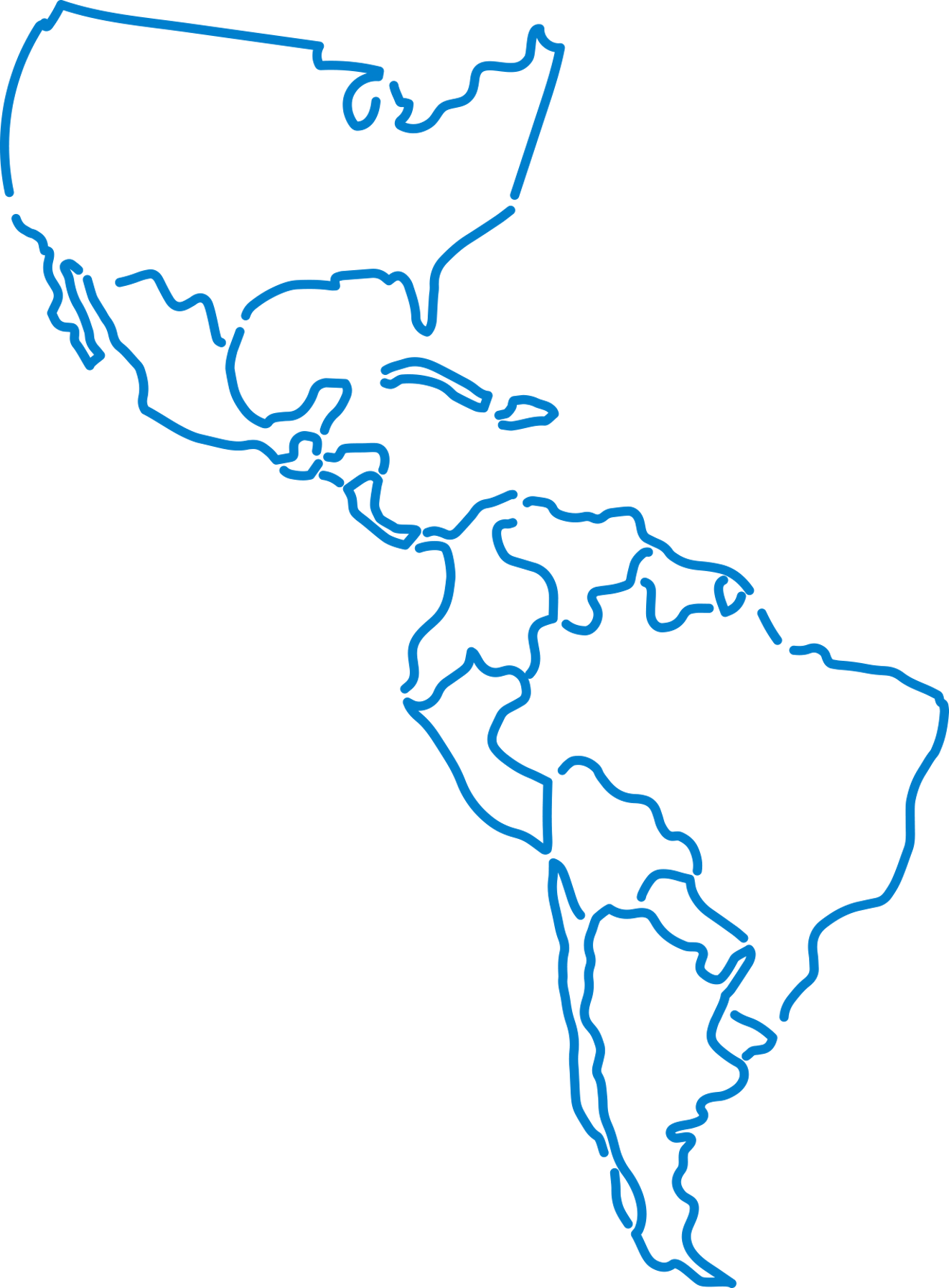 Rotoplas - World Political Map Contour Clipart (1322x1793), Png Download