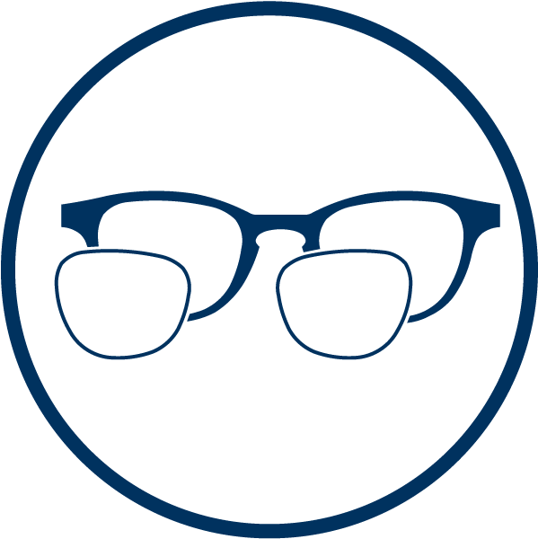 Prescription Lenses Fitted Into Glasses Clipart (636x636), Png Download