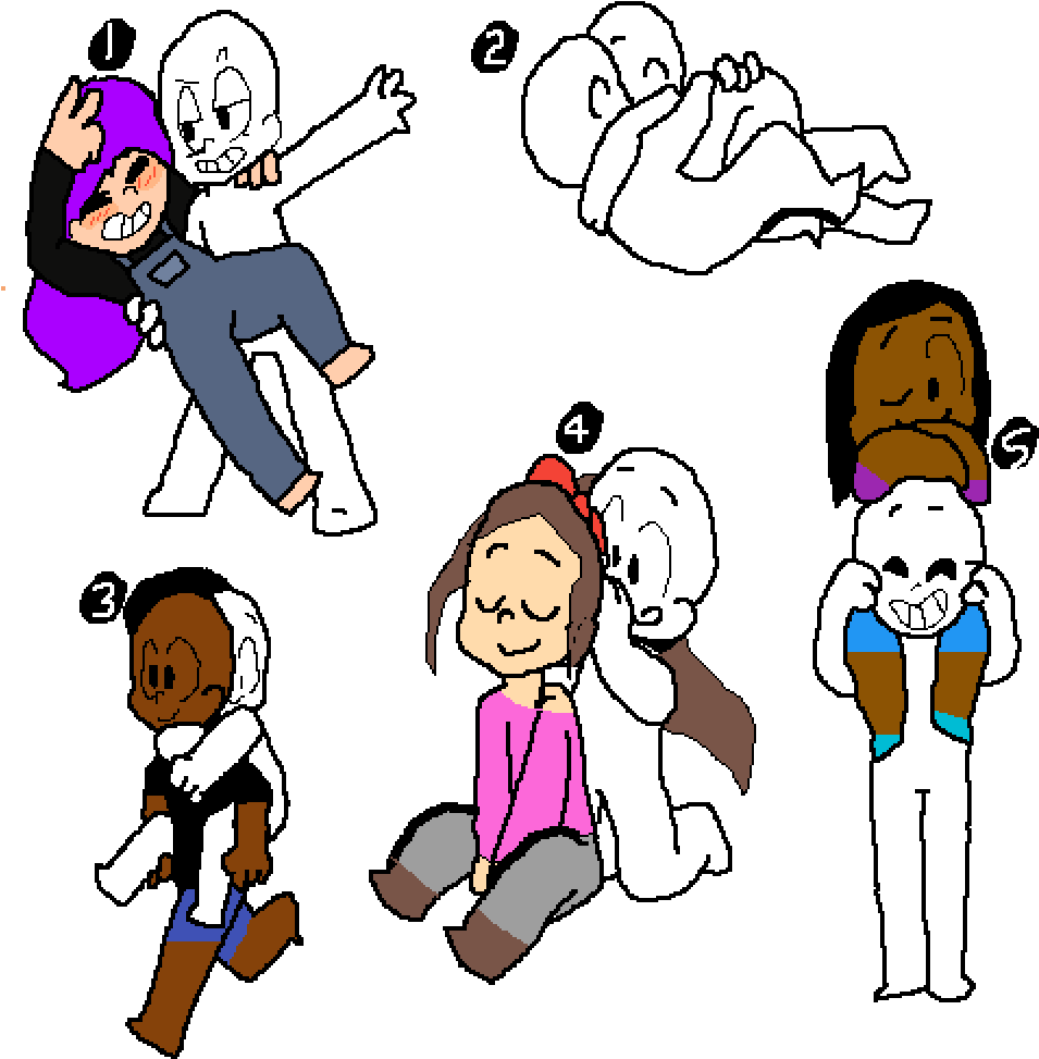 Cute Friend Collab - Drawing Clipart (1000x1000), Png Download