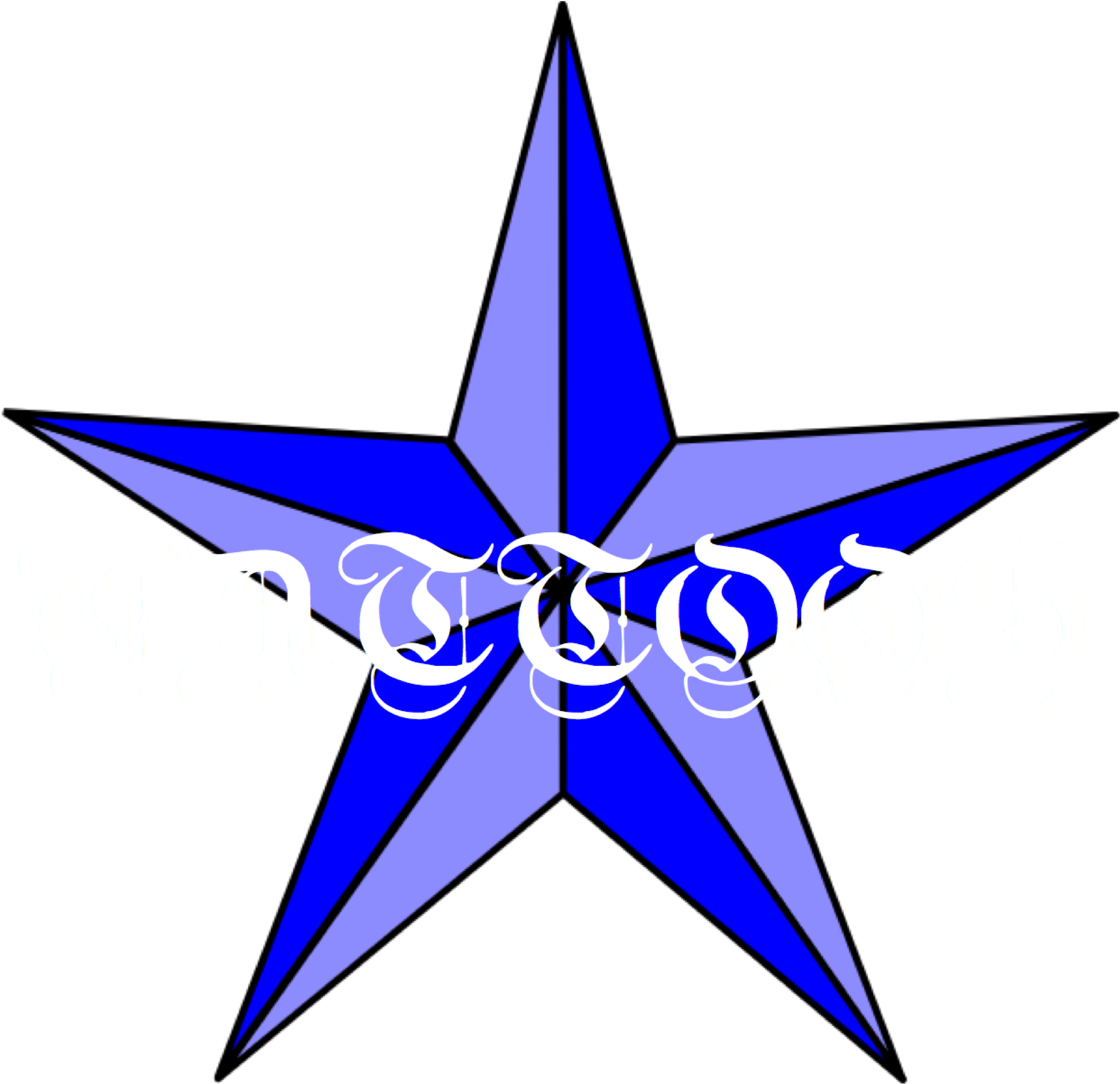 Star Tattoos - Thumbnail - Stained Glass Pattern Stars Clipart (2000x2000), Png Download