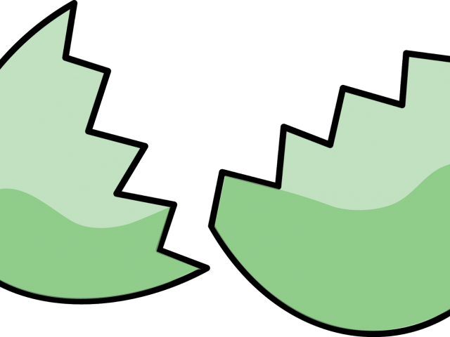 Simple Clipart Easter Egg - Easter Egg In Half - Png Download (640x480), Png Download