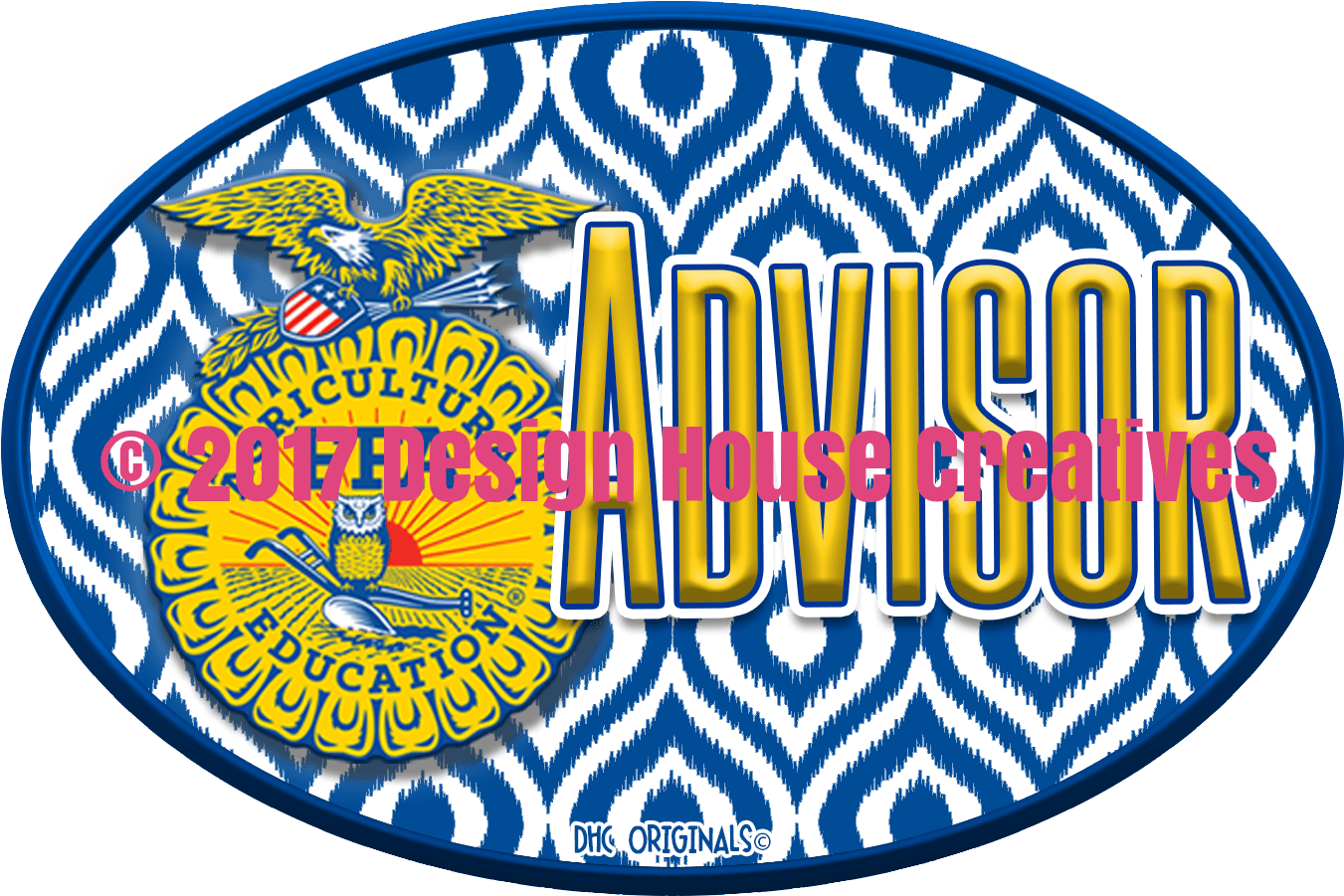 Officially Licensed Ffa™ Peacock Decal - Pattern Clipart (1358x1050), Png Download