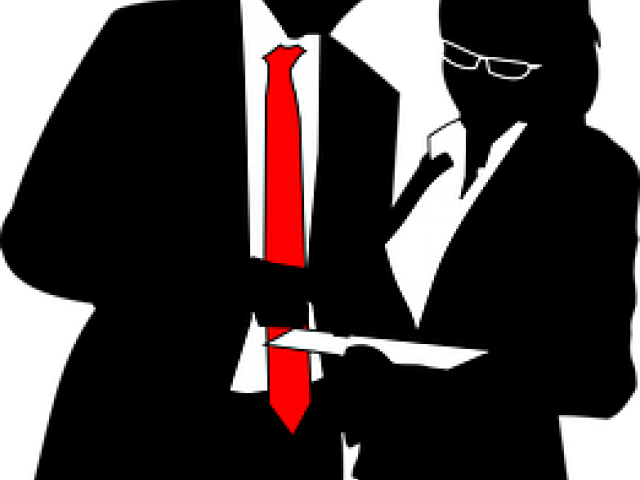 Suit Clipart Business Attire - Siluetas Negocios Png Transparent Png (640x480), Png Download