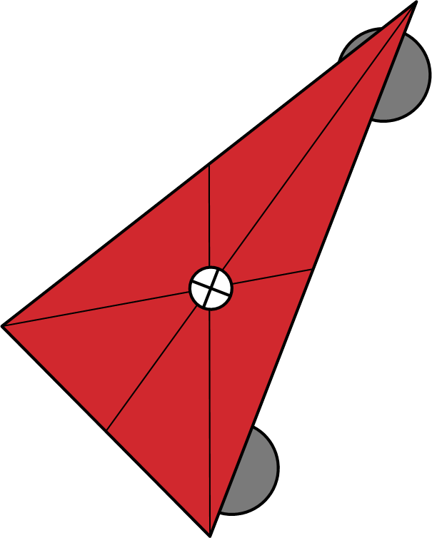 The Closer The Center Of Gravity To A Support, The - Triangle Clipart (605x754), Png Download