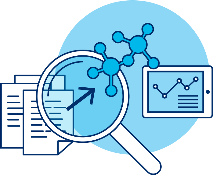 Illustration Using Metaphor Of Magnifying Glass Examing Clipart Full