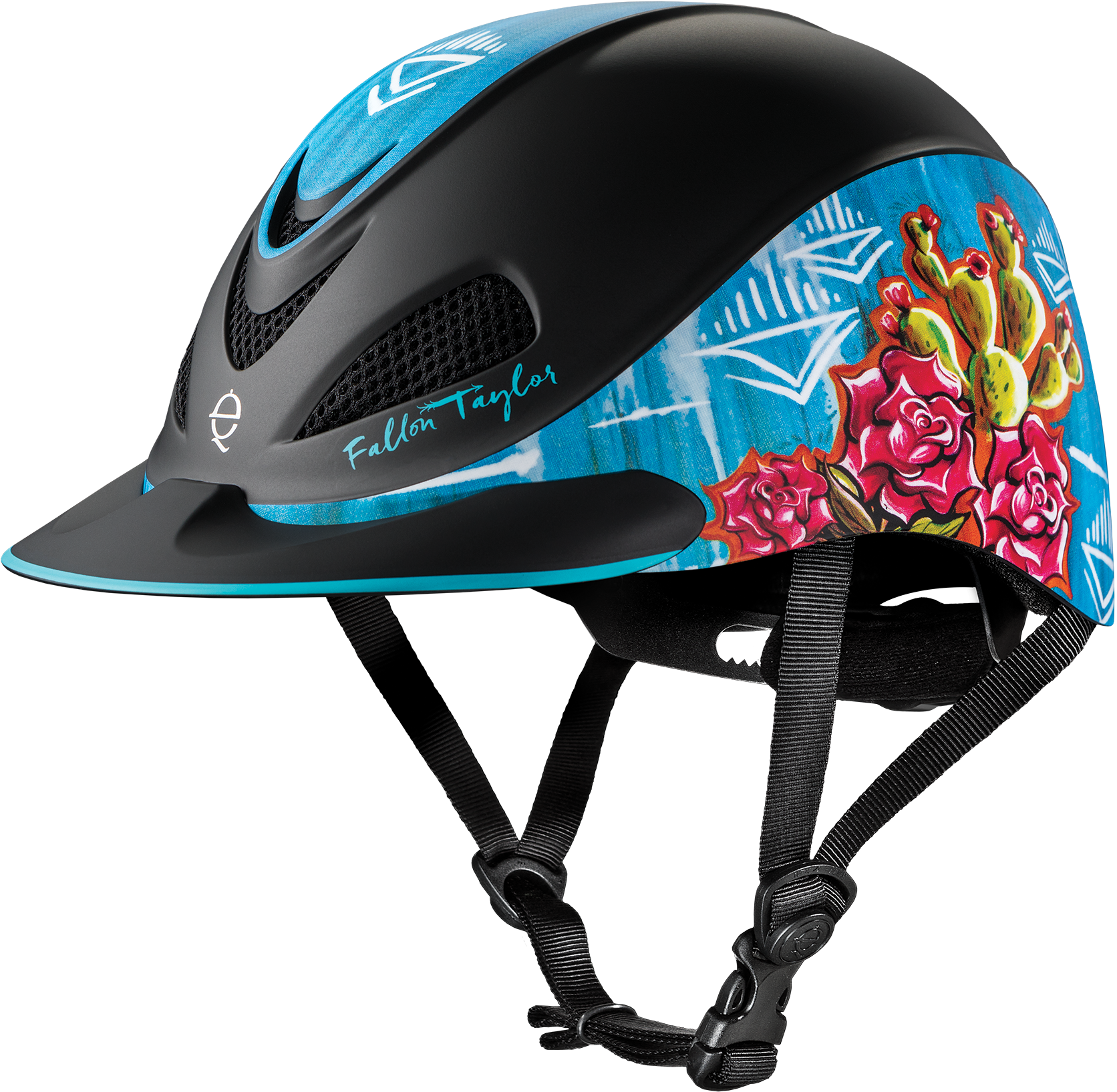 Troxel Fallon Taylor Vintage Cactus Helmet - Troxel Fallon Taylor Helmet Purple Geo Clipart (1912x1800), Png Download