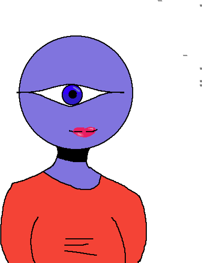 Circle Head Lady Who Montanna Keeps Calling It An Em&em - Cartoon Clipart (1000x1000), Png Download