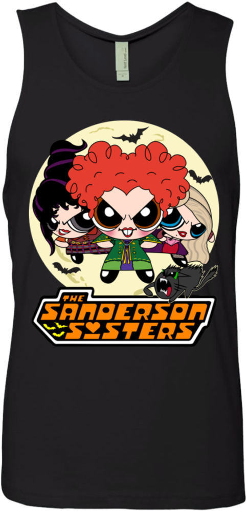 Hocus Pocus Sisters Next Level Men's Tank - Sweater Clipart (1024x1024), Png Download
